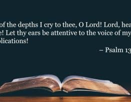Your Daily Bible Verses — Psalm 130:1 2