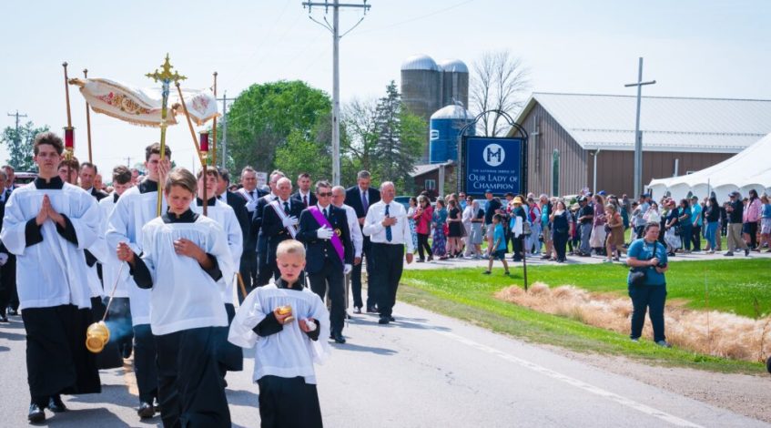 Timing of pilgrimage’s arrival at Wisconsin Marian shrine in Champion called ‘providential’