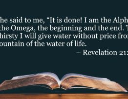 Your Daily Bible Verses — Revelation 21:6